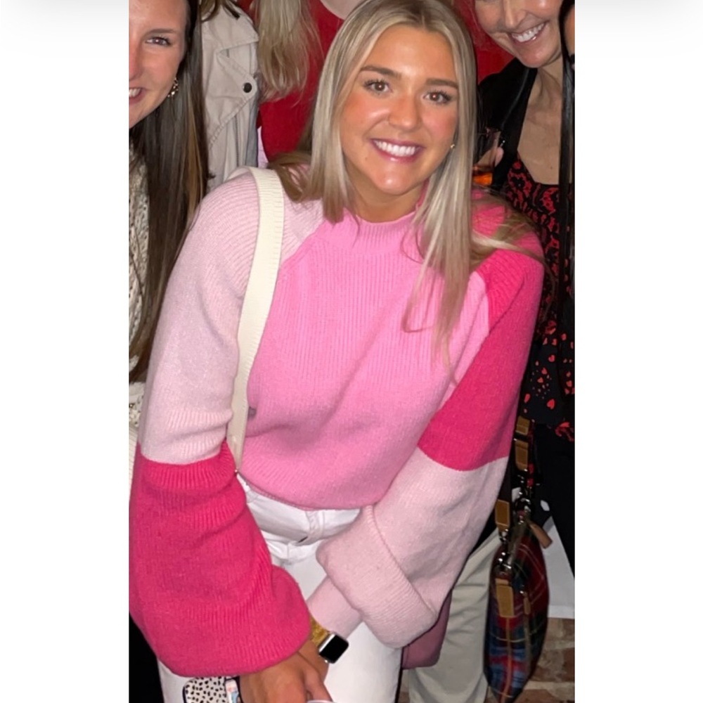 Showpo Colorblock Pink Sweater